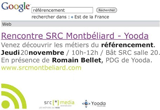 affiche table ronde srcmontbeliard - yooda