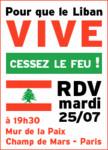 Pour que le Liban vive -- 24/07/06