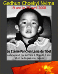 Disparition : le 11me Panchen Lama du Tibet -- 20/03/08